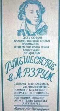 Постер к фильму Путешествие в Арзрум смотреть онлайн на киного